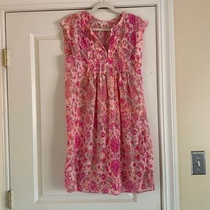 Rebecca Taylor Pink Silk Shift Dress